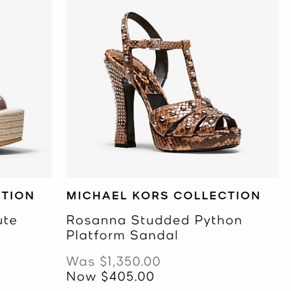 Rosanna Runway Python Michael Kors Collection heel - Picture 3 of 16